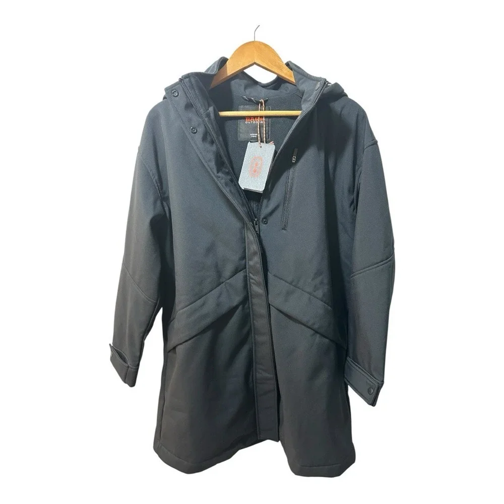 Bass Outdoor Stadium Parka, NWT,‎ Women's Black Hooded Jacket, Size M